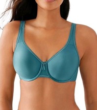 Wacoal Basic Beauty Full Figure Seamless Underwire Bra 36DDD Teal Green 855192