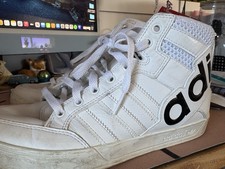 Adidas Hardcourt Hi Big Logo Mens Hi Top Trainers Sneakers Pre owned US 6