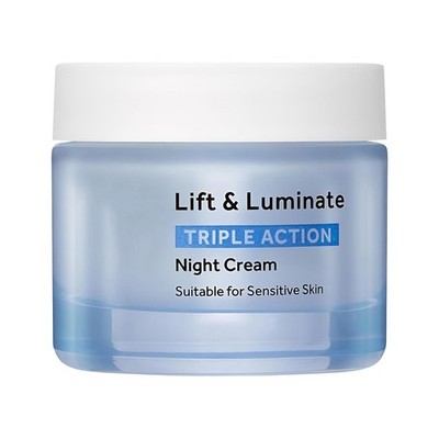 50 ml No7 Lift and Luminate Triple Action Nachtcreme ohne Duftstoffe