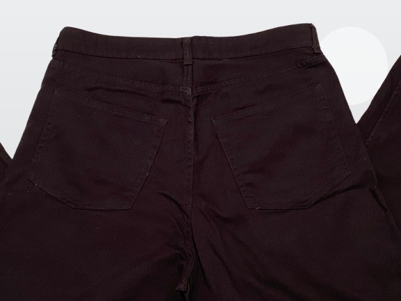 Divided H&M Women's Black Wide Leg Flared All Cotton Denim Jeans Size 10 thumbnail 8