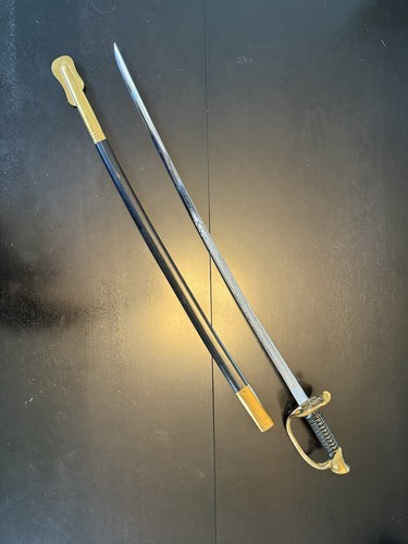 USMC Sword. Marines Ceremonial Saber with Sheath. Made by NS Meyer NYC, USA