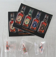 Michter's Bourbon Whiskey 3 Lapel Pins & 2 Sticker Sheets Liquor Promo Set
