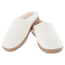 Isotoner Women's Sculpted Microterry Hoodback Clog Slippers