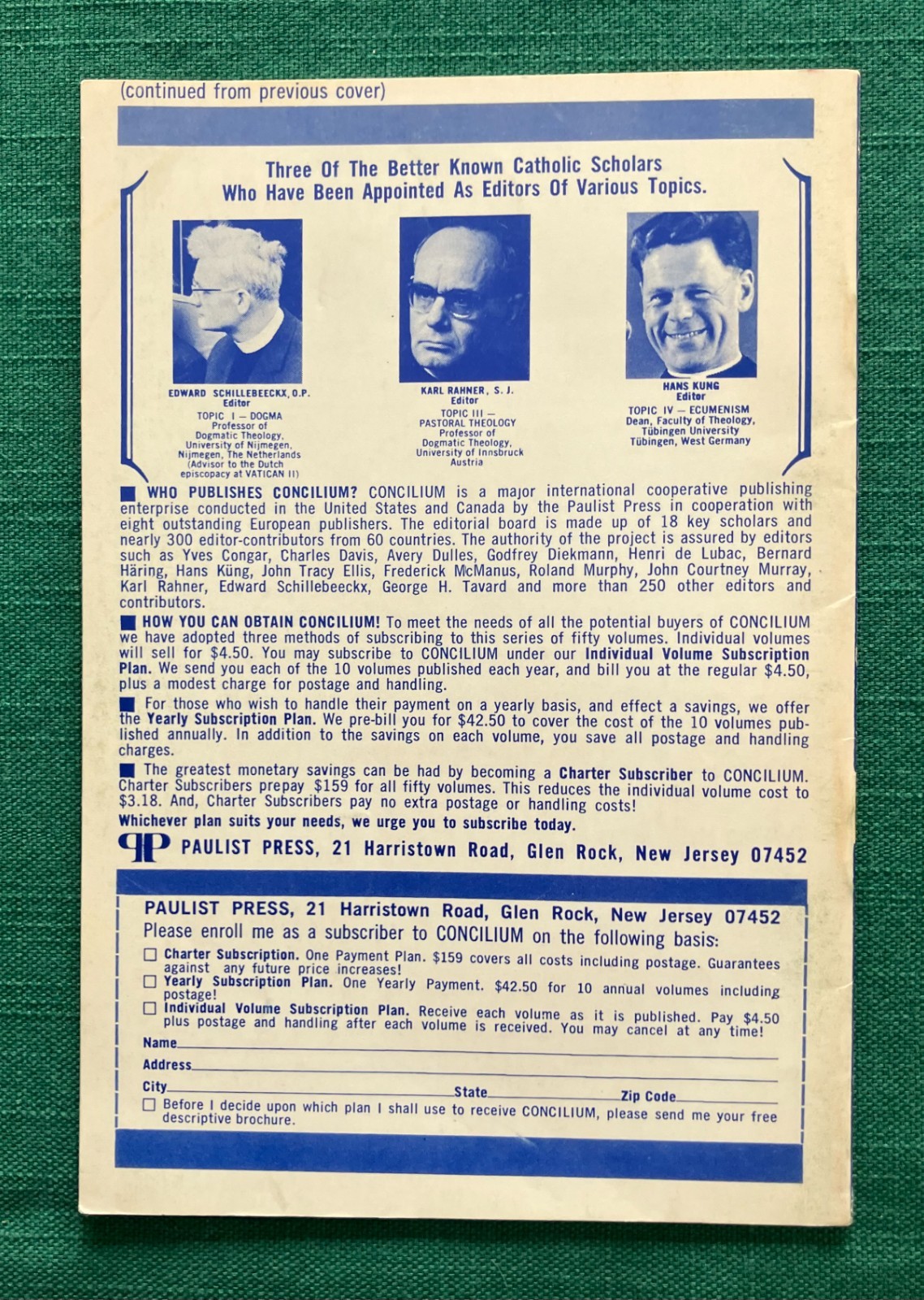 The Presence of God by George Tavard - Doctrinal Pamphlet Series - Paulist Press