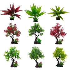 Aquarium Artificial Plants Plastic Aquatic Trees Fish for Tank Decorati