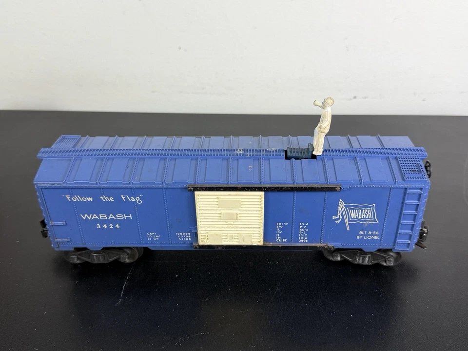 LIONEL No 3424 Dark Blue Wabash Operating Brakeman OB 1956-58 - C-7 - Image 2 of 4