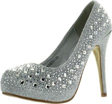 Top Moda Mango-25 Silver Womens Shoes