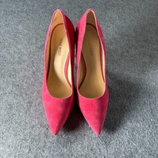 Nine West Jackpot Womens US 9 M Pumps Pink Leather Pointed Toe Stiletto Heel
