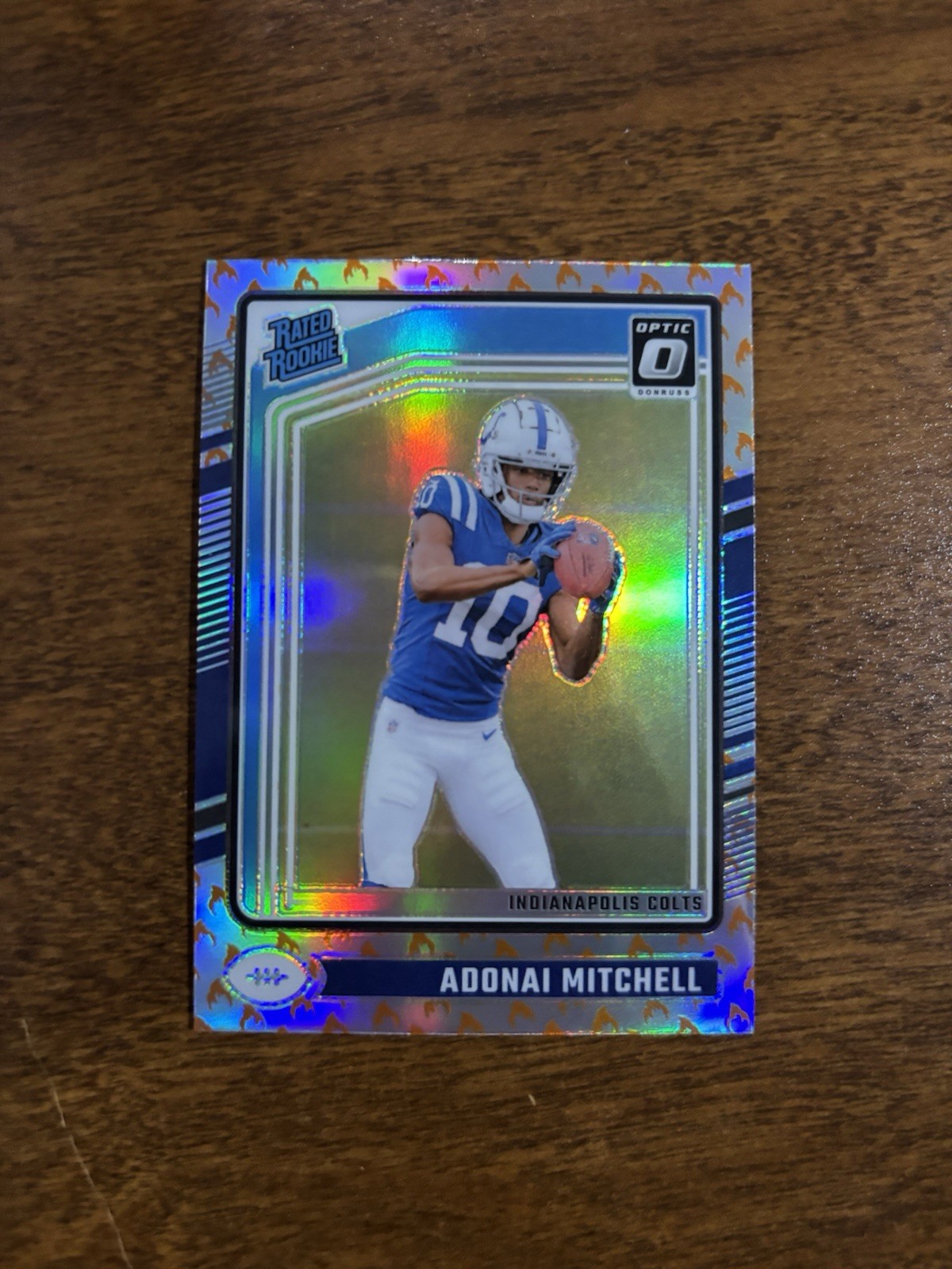 ✨2024 Panini Donruss Optic Adonai Mitchell Fire Emoji SP Rated Rookie RC #203