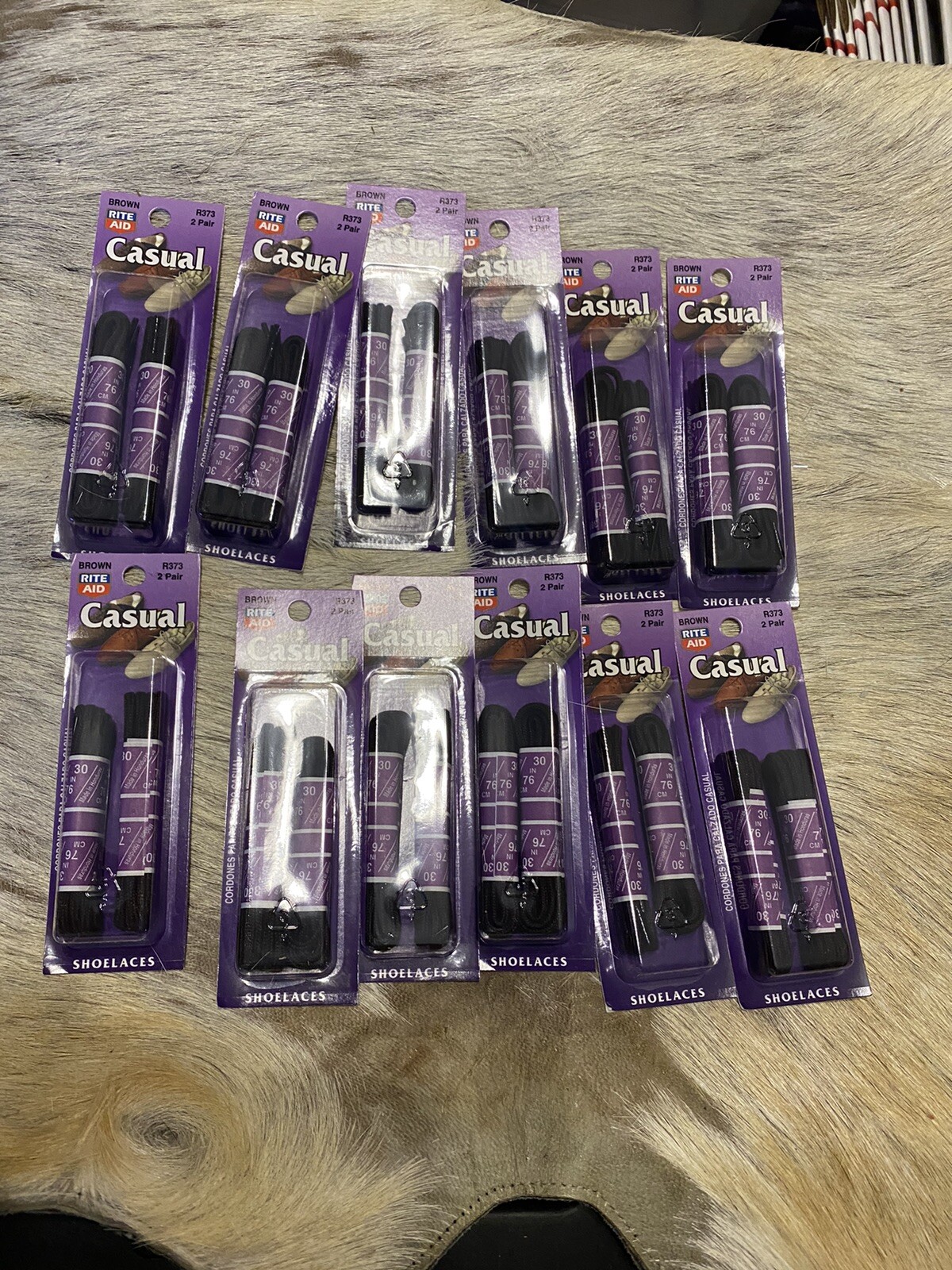 Lotto di 12 stringhe per scarpe casual Rite Aid nuove