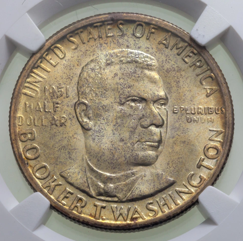 1951-S 50C Booker T. Washington Commemorative Half Dollar NGC MS-67 - Image 4 of 4