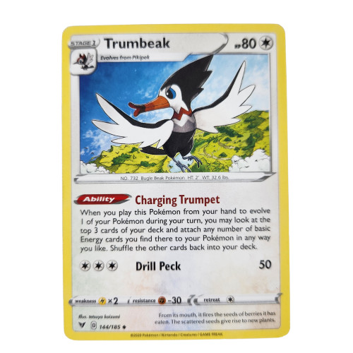 Trumbeak 144/185 Pokemon Card Near Mint TCG