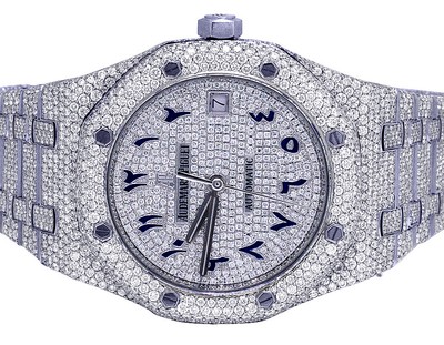 Mens Ladies Audemars Piguet Royal Oak 37MM Midsize VS Diamond Watch 23.45  Ct | eBay