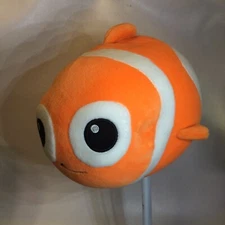 Clown Fish Plush Stuffed Animal Orange White Squishy 8" 2022 Adventure Planet