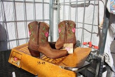 39-49 New Tony Lama WOMENS 6.5B Vaquero emroidered zip western boots was 219.00