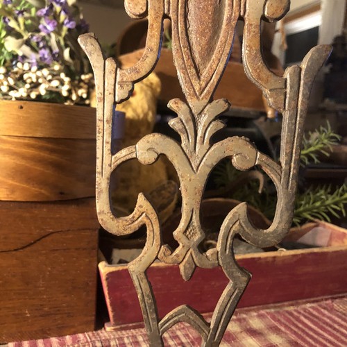 Antique Cast Iron Metal Large Finial Weathervane? Chandelier? Gate? 11 1/2” Tall - Picture 12 of 16