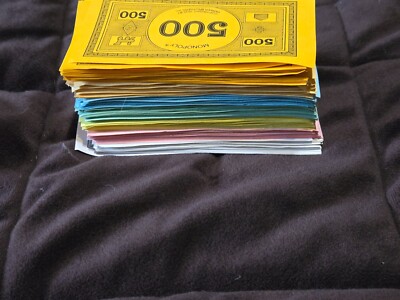 Monopoly Money - Game Replacement Bills  FULL SET  1s 5s 10s 20s 50s 100s 500s