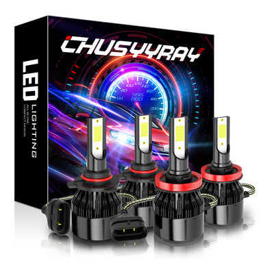 4pcs 9005 H11 LED Headlight Bulb For Honda CRV 2015-2018 100W 11000LM Hi/Lo Beam