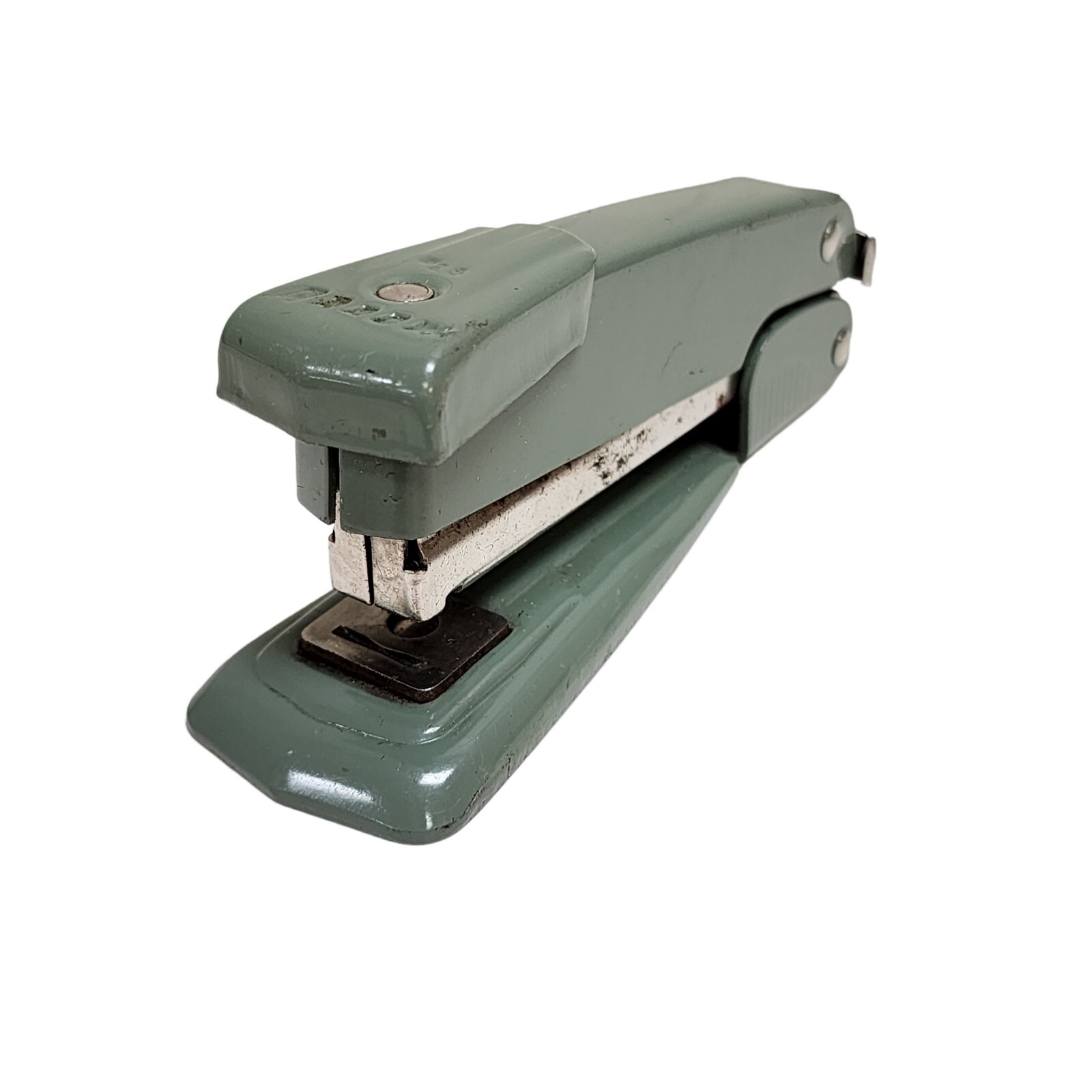 Vintage Green Art Deco Arrow S25/49 Stapler Metal Office Tool  -image