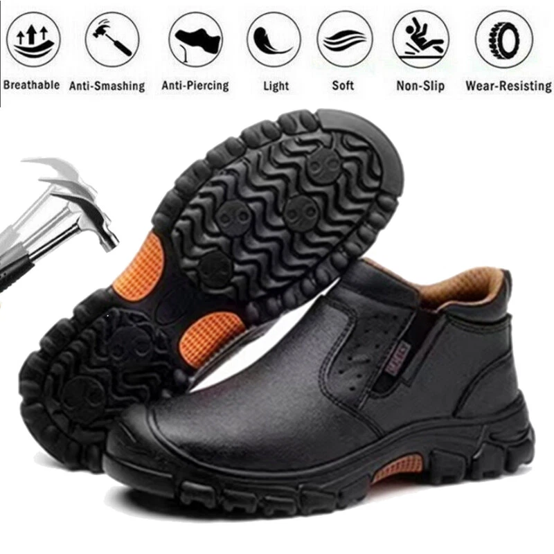 Safety Boots Mens Sneakers Safety Shoes Composite Toe Cap Steel Toe Work Boots