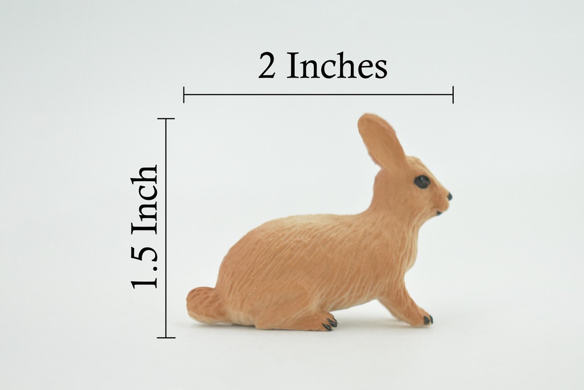 Rabbit Toy, Hare, Bunny Model, Rubber Animal Figure Realistic Gift