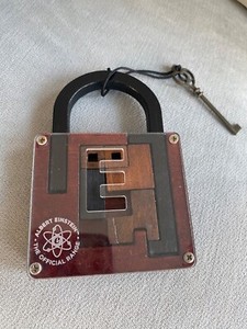 Einstein Collection Tricky Padlock Professor Puzzle, BNWOT