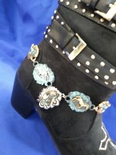 WESTERN BOOT JEWELRY - MULTI COLORED HORSE CONCHOS