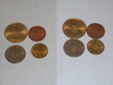 279i RUMÄNIEN - ROMANIA 4 x Bani aktuell 1-50