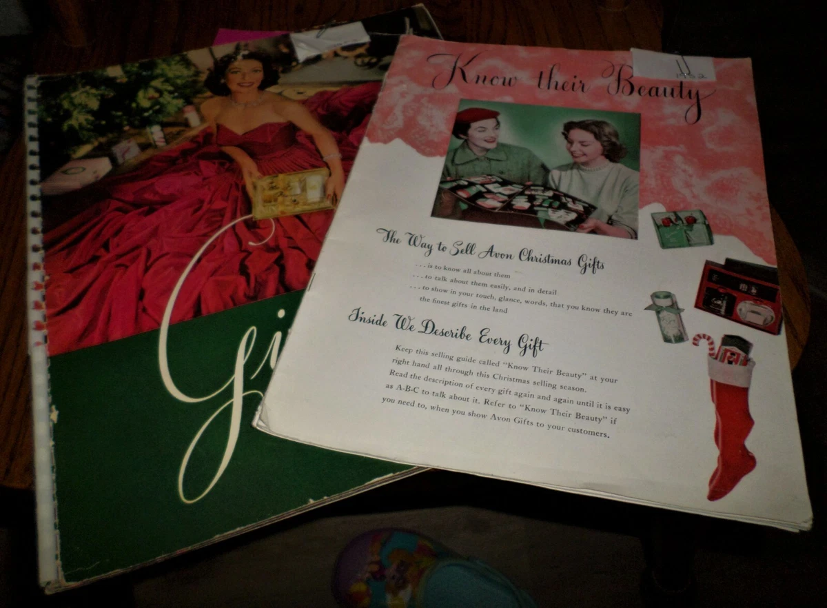 Avon Gift Book Brochure Sellers Guide 1952 Perfume Pretties