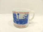 Vintage 1981 Milk Glass Mug - Land Improvement Contractors of America - Texas