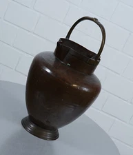 Copper Handle Jug Milk Jug Vase Umbrella Stand 10L Vintage 1960s RARE