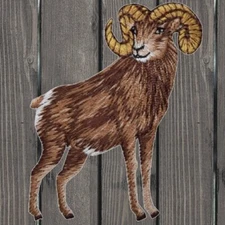 Ram Embroidered Patch — Iron On
