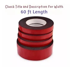 Double Sided 1/4 inch 60 ft Adhesive Tape Home Automotive Acrylic Foam Molding