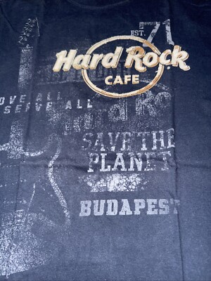 Hard Rock Cafe Budapest T-Shirt  Größe L, Top Zustand, Sammlung