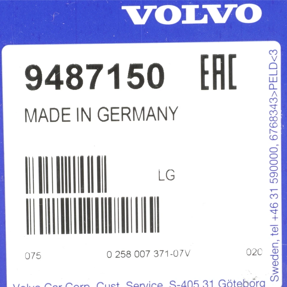 Sensor de oxígeno térmico delantero genuino Volvo 2007-2013 C30 C70 S60 S40 V50 9487150 Foto 3 de 3