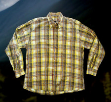 Vintage Burberry London Men  s Nova Check Plaid Button Up Shirt Made In USA XL