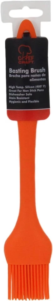 Chef Craft Premium Silicone Basting Brush, 10.25 inch, Orange - Image 2 of 4