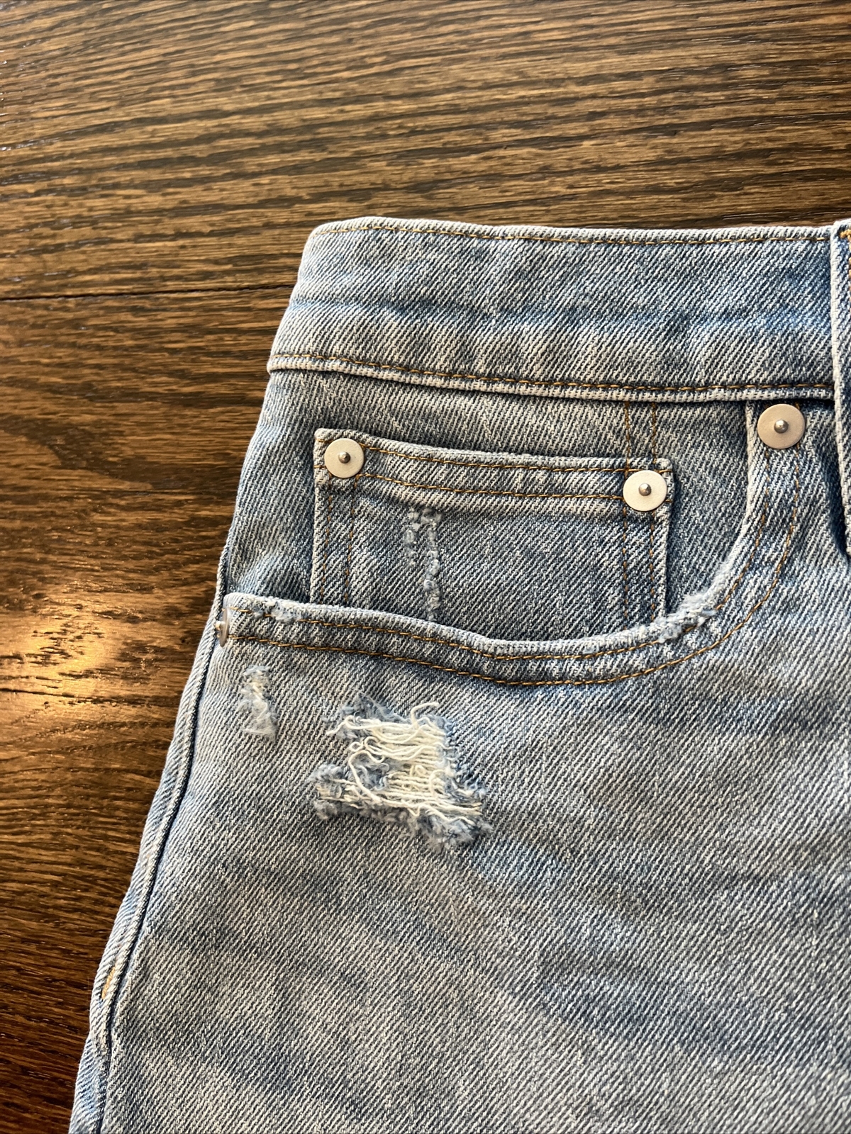 MADEWELL The Perfect Jean Short Destressed Size 29 NF039 New with Tags - View 3