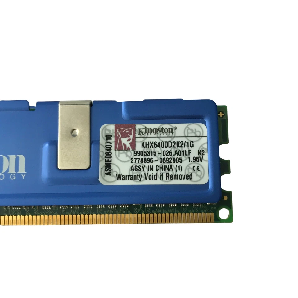 Kingston Pair of 1GB Kit PC2-6400 DDR2-800MHz non-ECC Unbuffered KHX6400D2K2/1G - Image 3 of 4