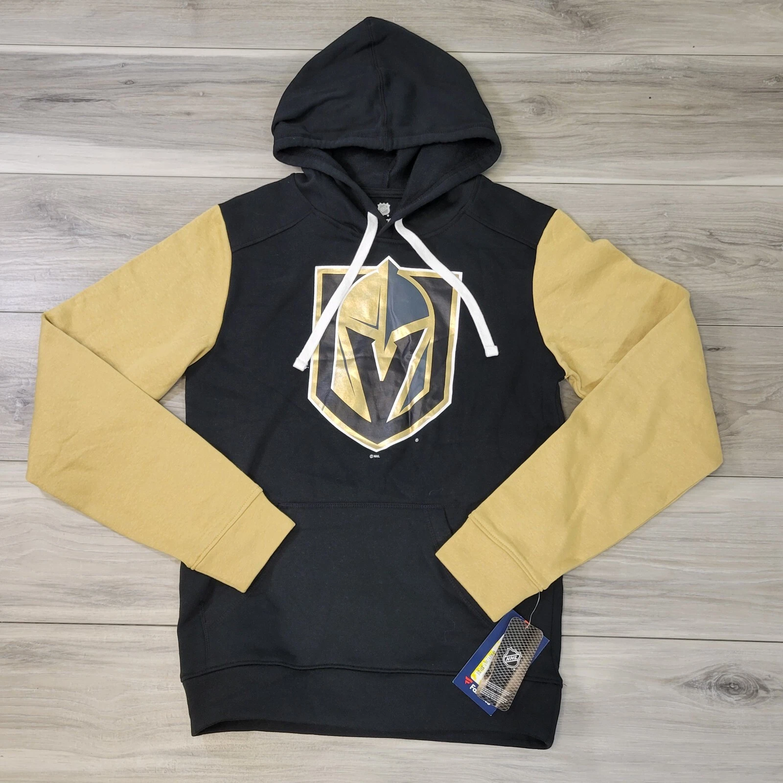 Fanatics Pullover Hoodie Men's Small Black Vegas Golden Knights Logo Team New