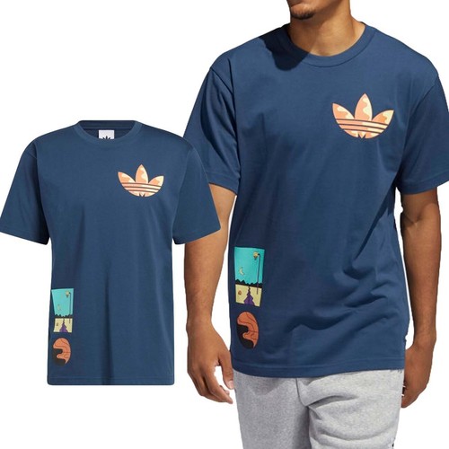 T-SHIRT ADIDAS GN3902 BLEU D\u0026#039;ÉTÉ SURRÉALISTE | eBay
