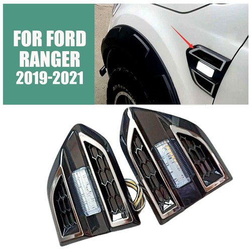For Ford Ranger 2019-21 Side Air Vent Fender Turn Signal Replace Protect Decor