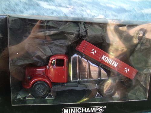 1/43 Minichamps 1950 Mercedes L3500 "Kohlen" Tipper Dump Truck - Picture 3 of 3