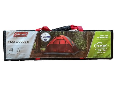 Coleman CPX6 Tent Lamp Fan Magnetic LED Light Black Red (TESTED