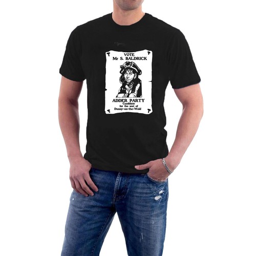 VOTE Mr S BALDRICK T-shirt Dunny on the Wold MP Blackadder Tee Sillytees - Picture 6 of 9
