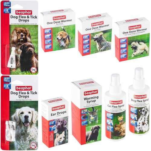 Cat & Dog One Dose Worming, Flea Spray, Tick Drops, Ear Drops For Puppy & Kitten eBay