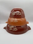VTG Pyrex Autumn Harvest Nesting Mixing Bowls, Set Of 3
