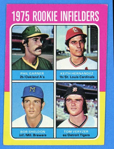 1975 TOPPS #623 '75 ROOKIE INFILDERS (KEITH HERNANDEZ)  EX-NM