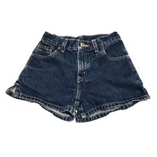 Levi's Dark Blue Wash Denim Jean Shorts Girls Size 8
