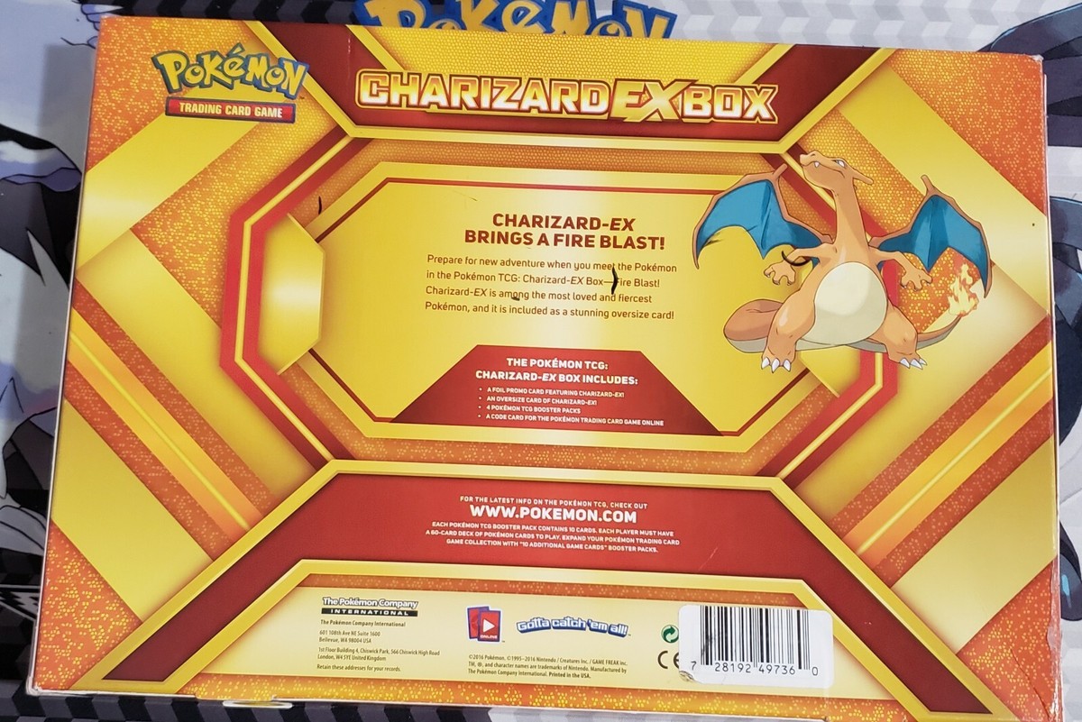 pokemon tcg charizard ex box fire blast card game Pokemon Charizard EX Fire Blast Premium Collection Box With Promo Card,  Oversized Card, 4 Booster Packs, Pikachu Keychain and Ultra Pro Deck Box :  Amazon.sg: Toys main image 0
